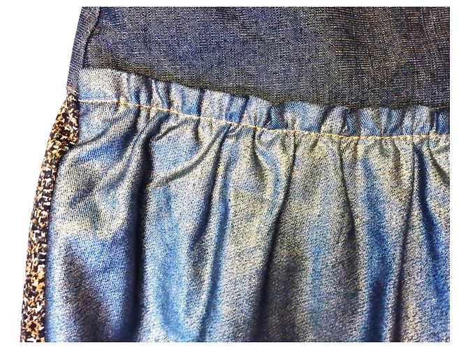 GONNA CHRISTIAN LACROIX GONNA PATCHWORK DENIM..WOOL..SCHINTZ..DENTEL T 34/36 Multicolore - vista 8