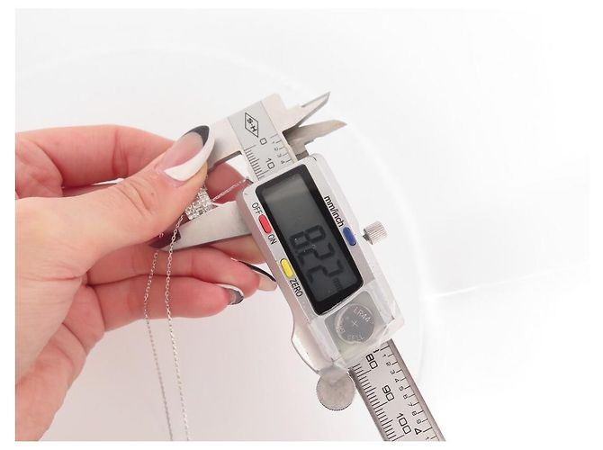 NUOVA COLLANA PENDENTE MESSIKA LIZ IN ORO BIANCO 18K 81 Diamants 0.81 COLLANA CT - vista 6