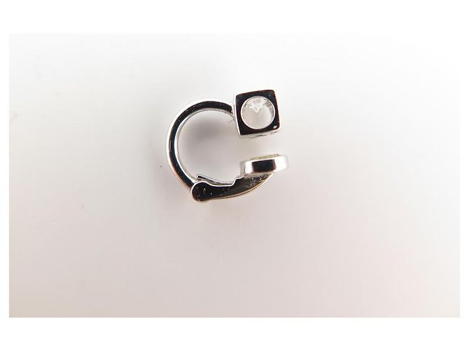 NUOVO DINH VAN LE CUBE ORECCHINO A CLIP CON DIAMANTI E ORO BIANCO - vista 2