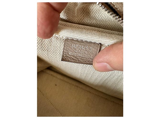 Victoria Hermès Borsa da viaggio Vittoria Beige - vista 2