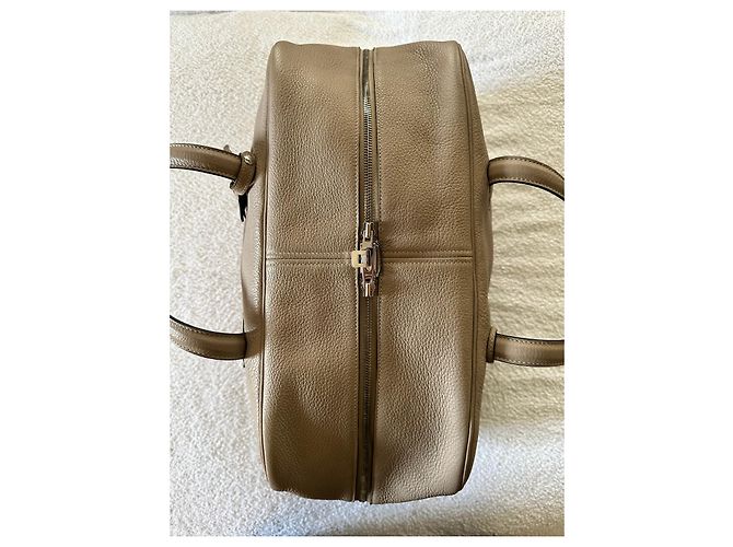 Victoria Hermès Borsa da viaggio Vittoria Beige - vista 6