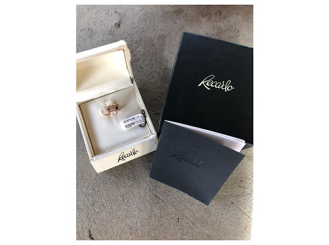 Autre Marque Anello a Fascia oro rosa Recarlo - vista 4