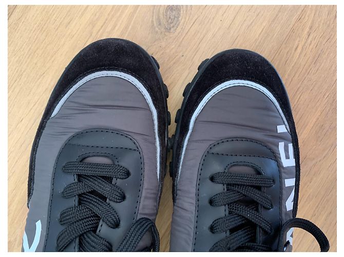 Chanel Sneaker Schwarz Weiß Stoff 37 - Ansicht 7