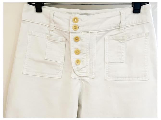 Vaqueros blancos See by Chloé corte recto - vista 2