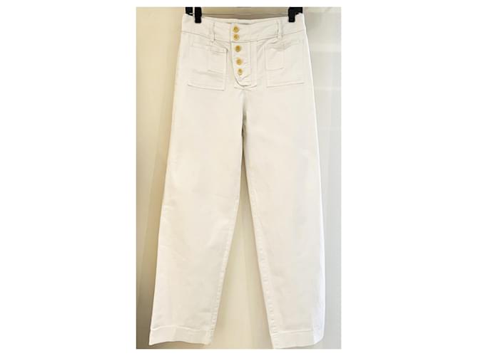 Vaqueros blancos See by Chloé corte recto - vista 6