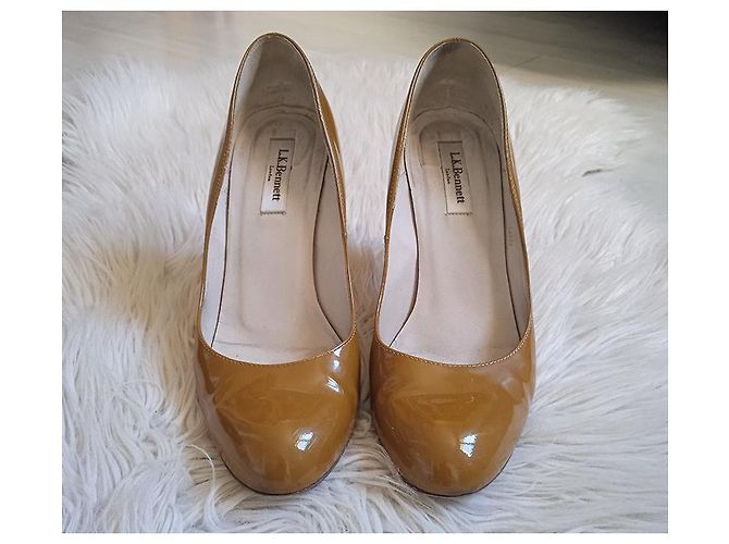 Décolleté Stila Lk Bennett vernice marrone 39 Beige - vista 2