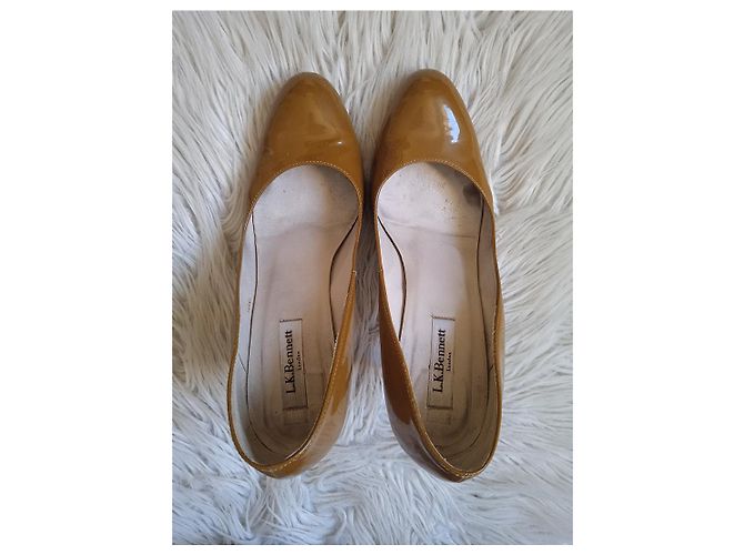 Décolleté Stila Lk Bennett vernice marrone 39 Beige - vista 3