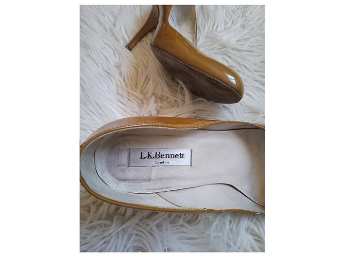 Décolleté Stila Lk Bennett vernice marrone 39 Beige - vista 6