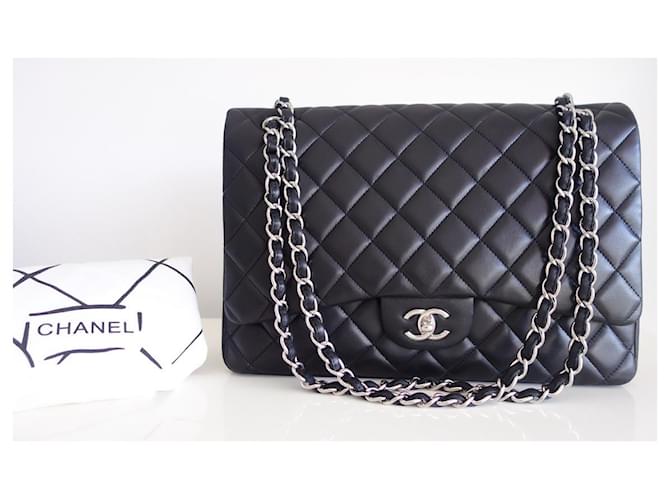 Timeless Maxi borsa Chanel Classic Nero - vista 6