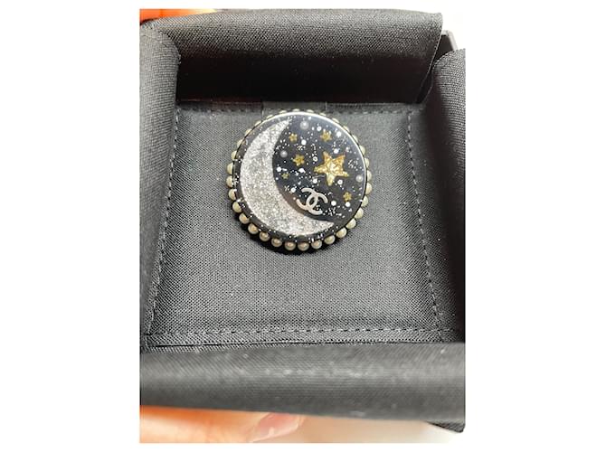 Spilla Chanel Galaxy con Perle e Paillettes Nero - vista 3