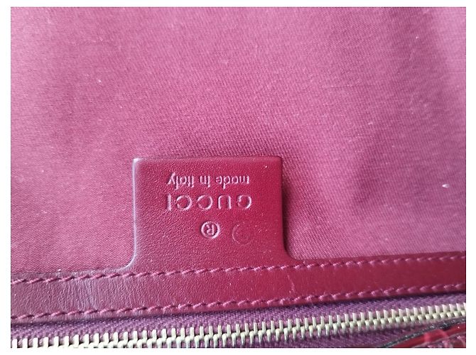 Zaino Gucci Jackie Rosso scuro Vernice Bordò - vista 12