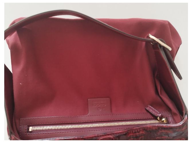 Zaino Gucci Jackie Rosso scuro Vernice Bordò - vista 13