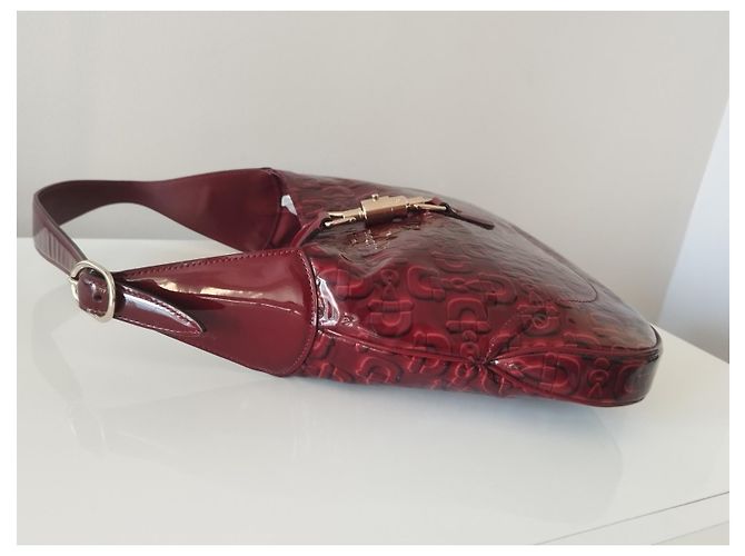 Zaino Gucci Jackie Rosso scuro Vernice Bordò - vista 16