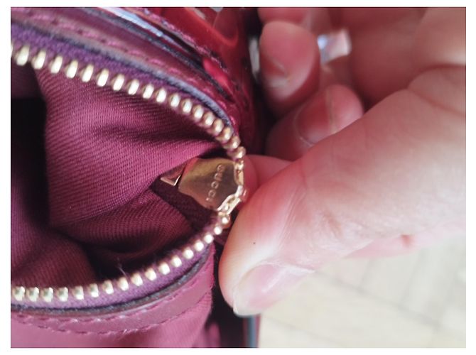 Zaino Gucci Jackie Rosso scuro Vernice Bordò - vista 8