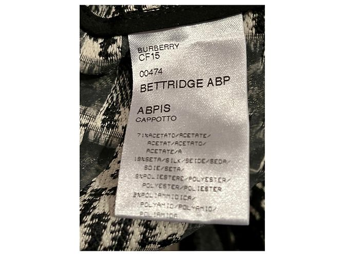 Gabardina Bettrige ABP de Burberry Negro Blanco - vista 11