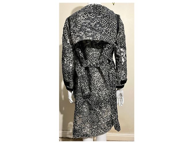 Gabardina Bettrige ABP de Burberry Negro Blanco - vista 2