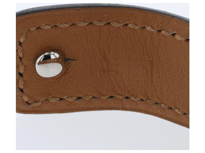 Hermès Pulsera de cuero Chaîne d'Ancre Azul - vista 5
