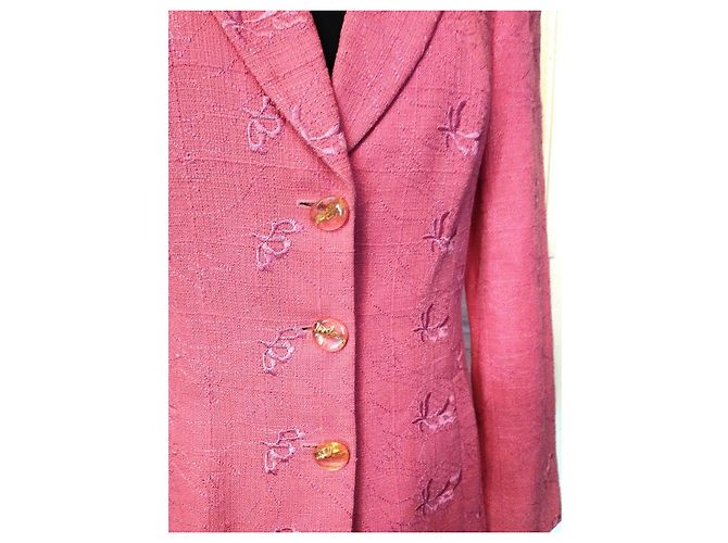 CHRISTIAN LACROIX RAMIE RASPBERRY COUTURE-JACKE T 38 Pink - Ansicht 13