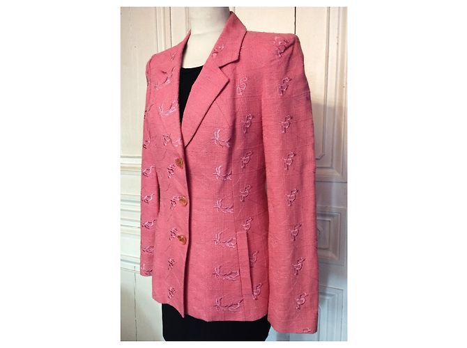 CHRISTIAN LACROIX RAMIE RASPBERRY COUTURE-JACKE T 38 Pink - Ansicht 16