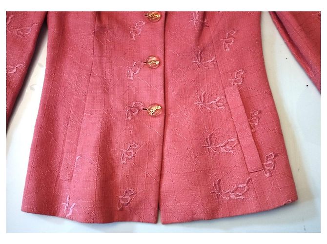CHRISTIAN LACROIX RAMIE RASPBERRY COUTURE-JACKE T 38 Pink - Ansicht 18