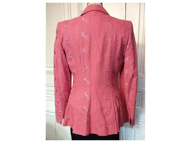 CHRISTIAN LACROIX RAMIE RASPBERRY COUTURE-JACKE T 38 Pink - Ansicht 5