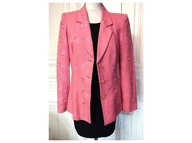 CHRISTIAN LACROIX RAMIE RASPBERRY COUTURE-JACKE T 38 Pink - Ansicht 7