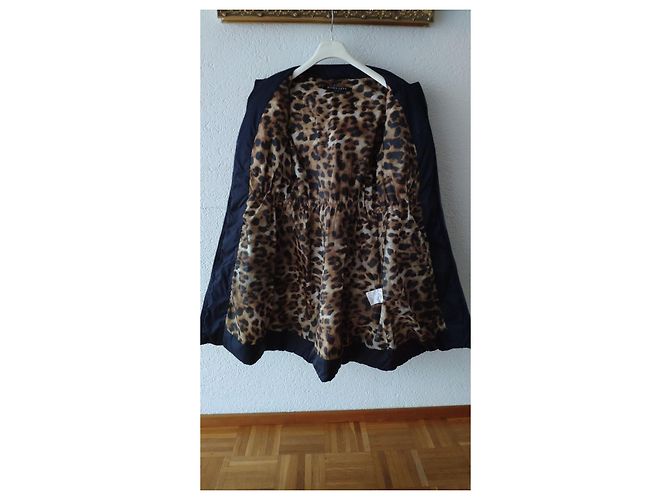 Autre Marque CHAQUETA DE PLUMAS CON CINTURÓN DAWN LEVI Azul - vista 4