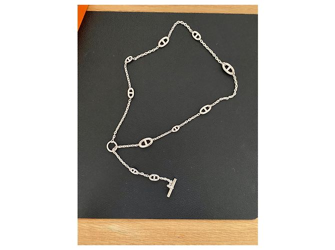 Hermès Farandole-Halskette 80 cm Silber - Ansicht 2