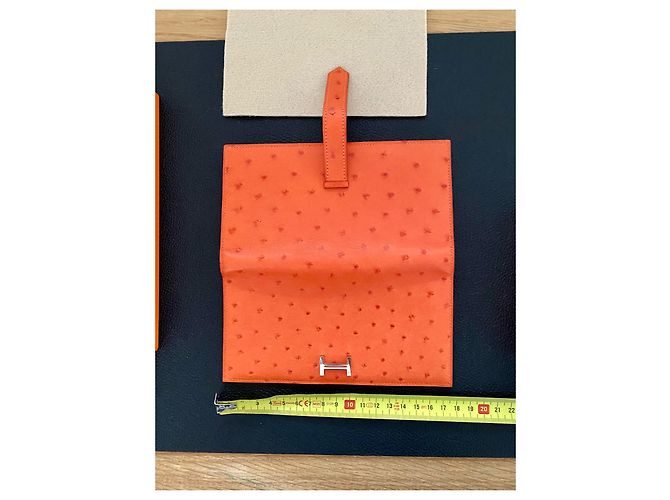 Hermès Bearn Wallet Orange - view 6
