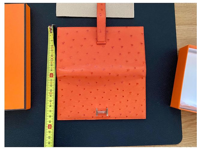 Hermès Bearn Wallet Orange - view 7