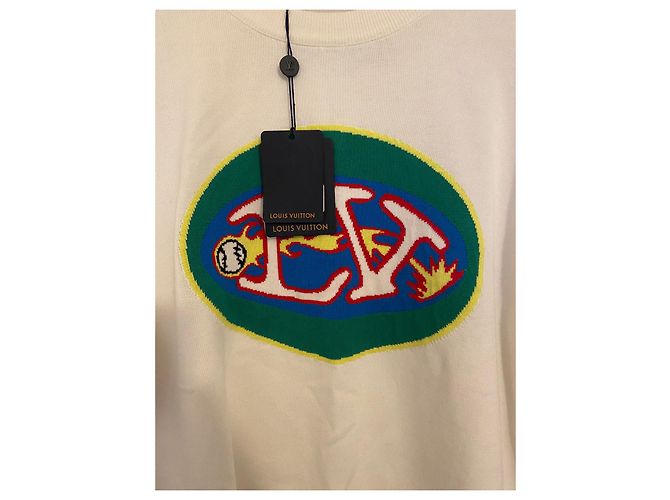 Louis Vuitton Maglietta Monogram Comics Intarsia Multicolore - vista 2