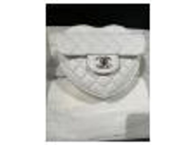 Timeless Borsa Chanel Heart in pelle bianca Bianco - vista 8