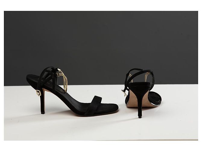 Sandali Diane Von Furstenberg in pelle nera Nero - vista 3