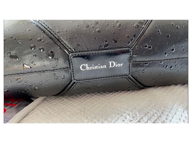 Borsa Christian Dior in vernice nera Nero - vista 5