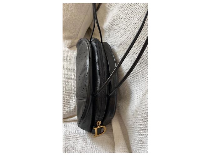 Borsa Christian Dior in vernice nera Nero - vista 7