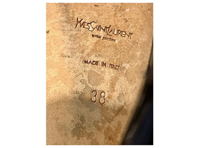 Yves Saint Laurent YSL splendidi sandali avvolgenti alla caviglia Marrone Caramello - vista 7
