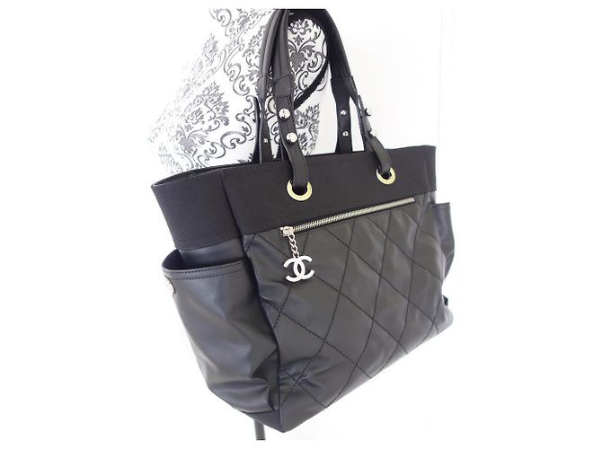 Borsa shopping Chanel Paris-Biarritz Nero - vista 10