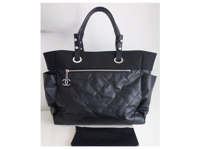 Borsa shopping Chanel Paris-Biarritz Nero - vista 2