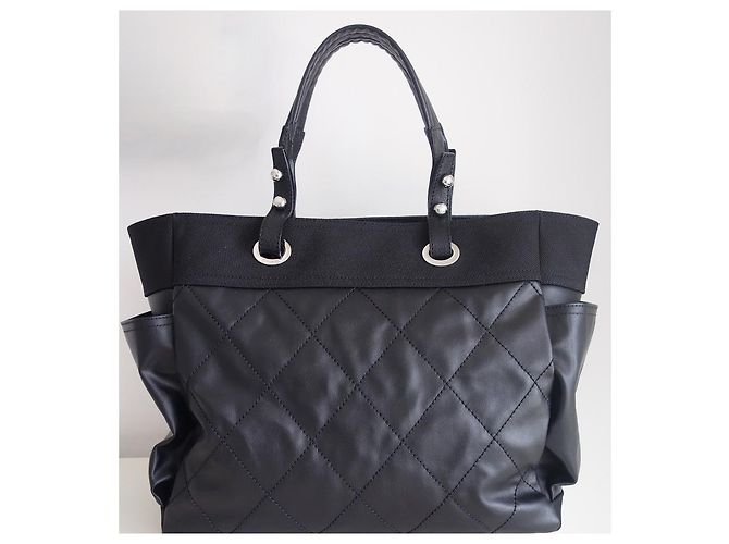 Borsa shopping Chanel Paris-Biarritz Nero - vista 4