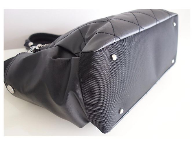 Borsa shopping Chanel Paris-Biarritz Nero - vista 5