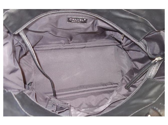 Borsa shopping Chanel Paris-Biarritz Nero - vista 7