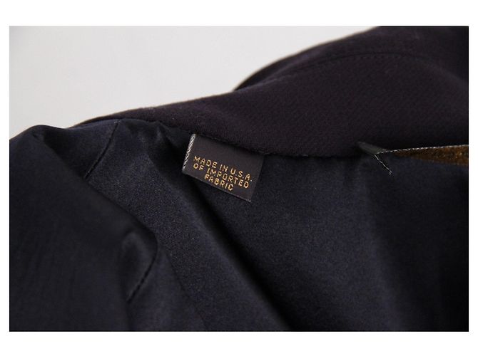 Donna Karan Blaues Maxikleid mit langen Ärmeln und Reißverschluss vorne 6 - Ansicht 8
