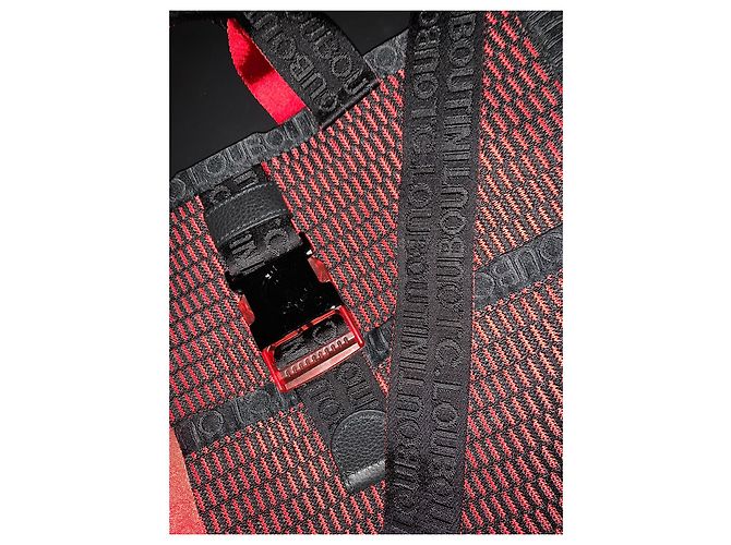Bolso tote Christian Louboutin negro y rojo de material sintético Roja - vista 2