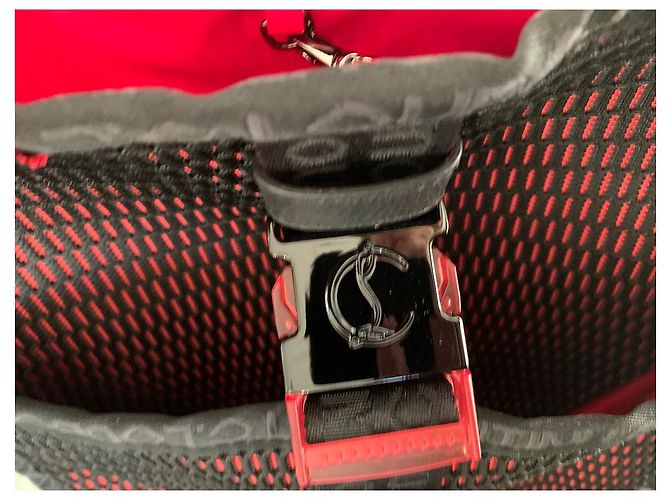 Bolso tote Christian Louboutin negro y rojo de material sintético Roja - vista 6