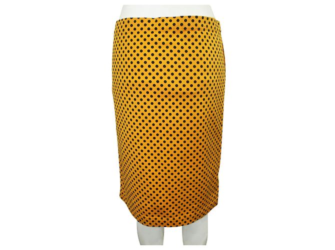 Bimba & Lola Gonna gialla con pois - vista 3