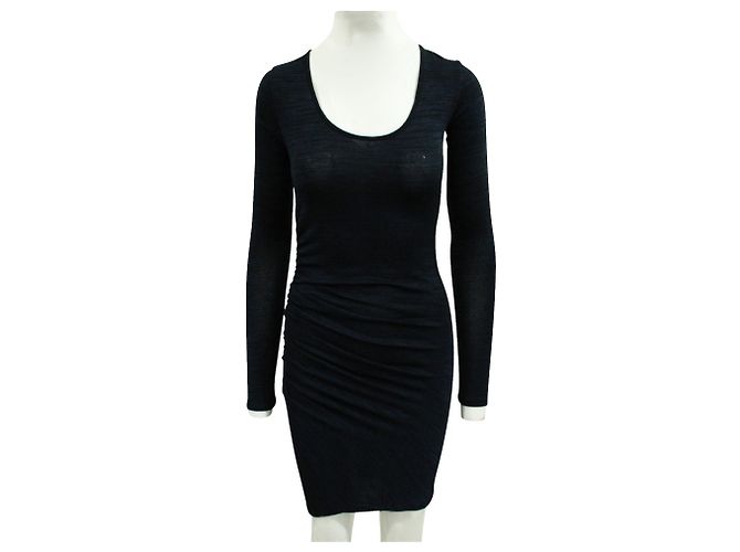 Rag & Bone Robe drapée bleu marine - vue 2