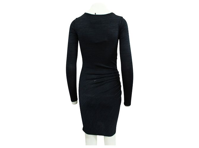 Rag & Bone Robe drapée bleu marine - vue 3
