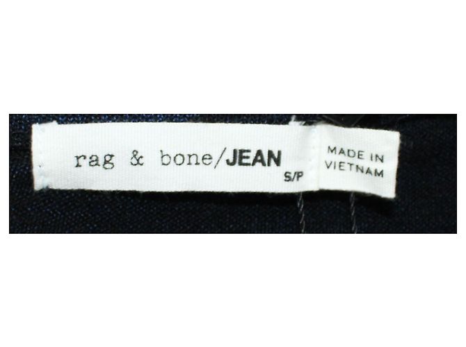 Rag & Bone Robe drapée bleu marine - vue 5