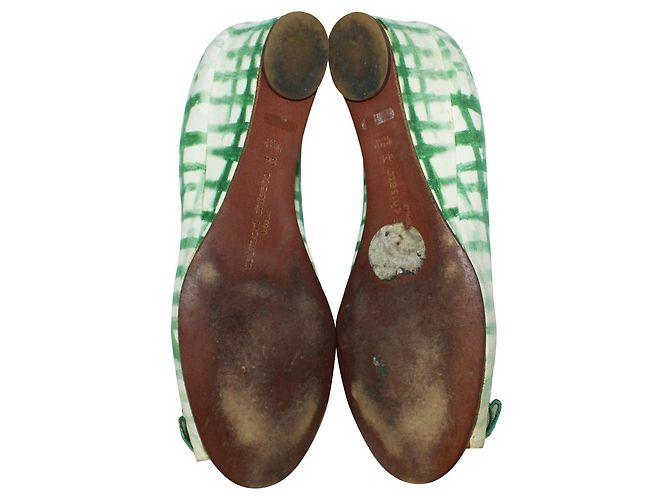 Tsumori Chisato Zeppe con stampa verde - vista 6