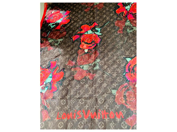 sciarpa, Stola Louis Vuitton x Stephen Sprouse Marrone - vista 7
